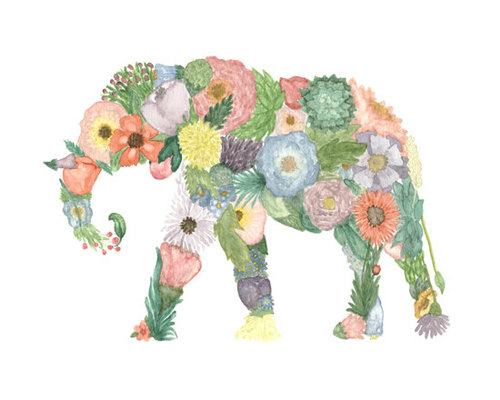Цветочный слон